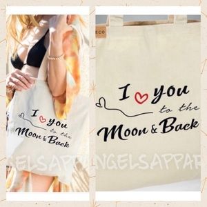 NEW✔️ Eco-friendly "I love you" ❤️ Canvas Tote bag